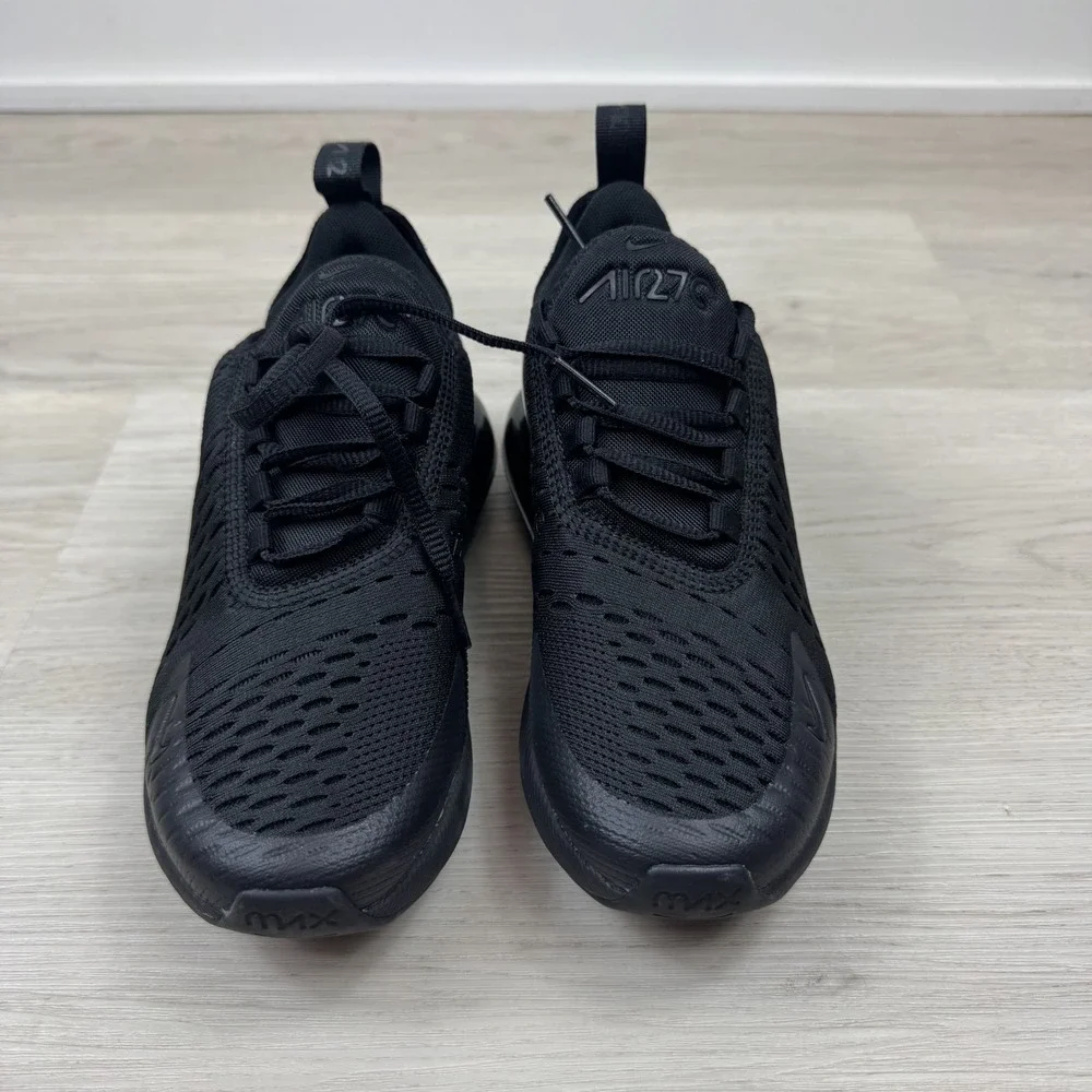 Nike Air Max 270 (GS) Triple Black Sneakers Shoes Size 4Y Womens 6 BQ5776 001